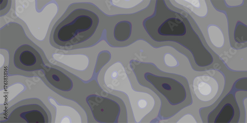 Abstract topographic map texture with organic shapes in grayscale and faint purple outlines, creating a layered and visually intriguing background element