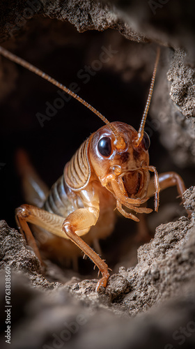 Wallpaper Mural Cave Cricket Portrait, Underground Insect Close-Up, Subterranean Bug Photography Torontodigital.ca