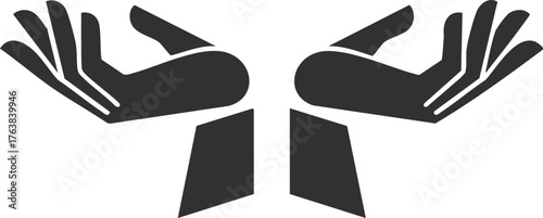 Skelton hand gesture Shrug hands