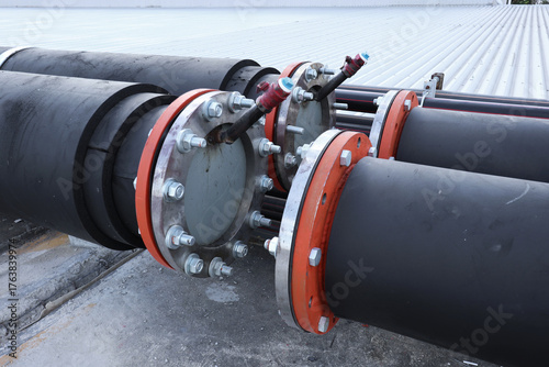 Cooling Water Pipe with Temporary Pipe for Hydro Test