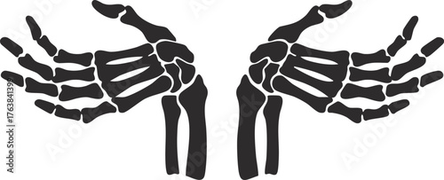 Skelton hand gesture Shrug hands