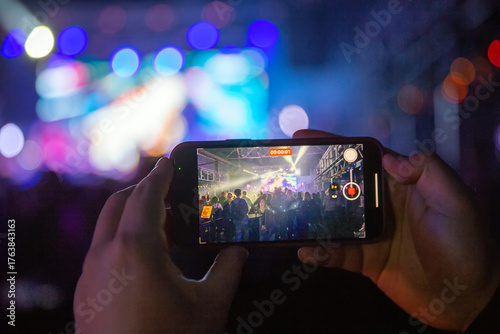 Video recording of concert on a smartphone