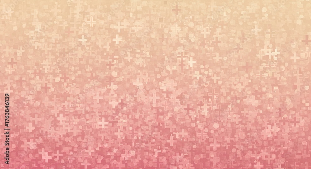 Fototapeta premium Abstract background with gradient color and cross shapes.