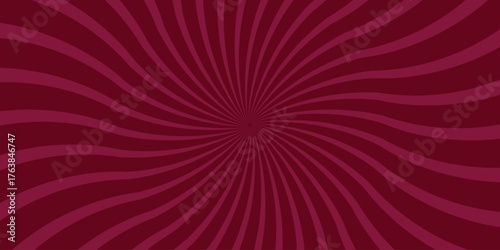 A rich burgundy background with a swirling radial pattern of darker burgundy lines emanating from the center creating a dynamic vortex effect for graphic design and abstract art
