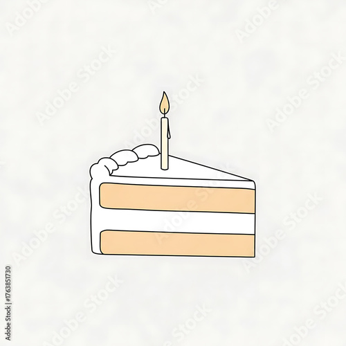 simple cake illustration