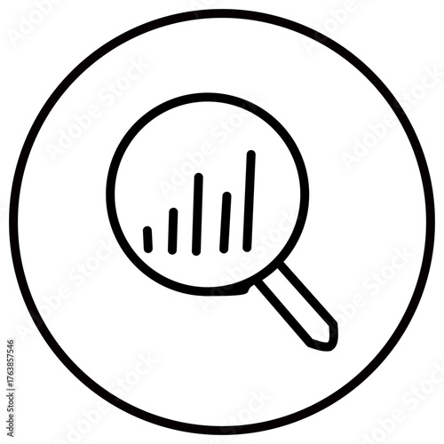 Analytics Icon Hand Drawn