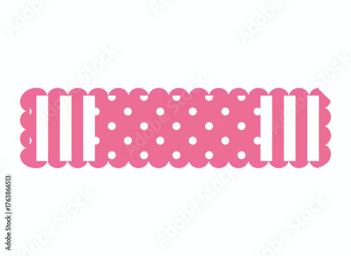 A pink abstract background serves as a decorative banner featuring a Lol surprise doll in a girlish style, suitable for an invitation card template