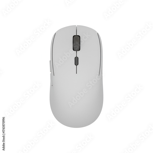 Modern Computer Mouse on White Background