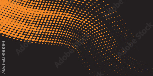 orange black brush car sticker wrap pattern banner. background modern eps 10.