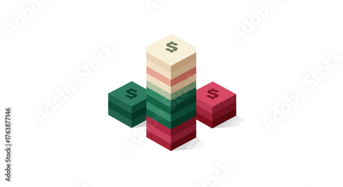 85 Essential Budgeting and Finance Icons Vector Toolkit | Layered Stacks Graphic Elements for Corporate Cost Optimization and UX Design