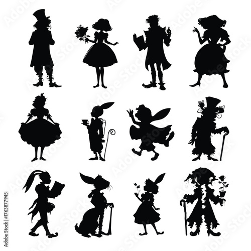 Alice in wonderland silhouette