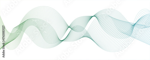 Abstract white and blue wavy curve lines background blue curved line for banner design and frequency sound wave line. Future technology concept. art element for design white Striped line texture.