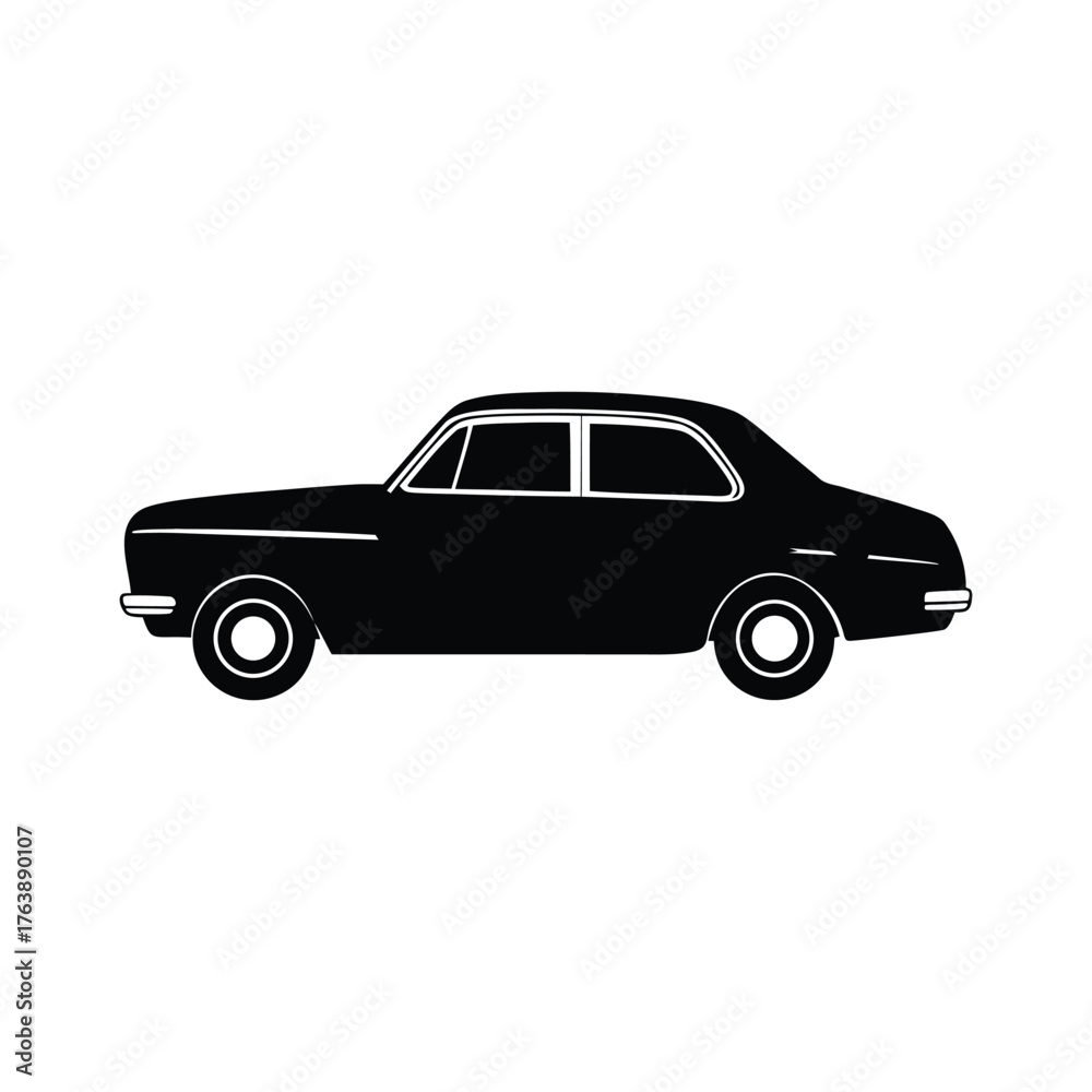 Fototapeta premium vintage car isolated on white background