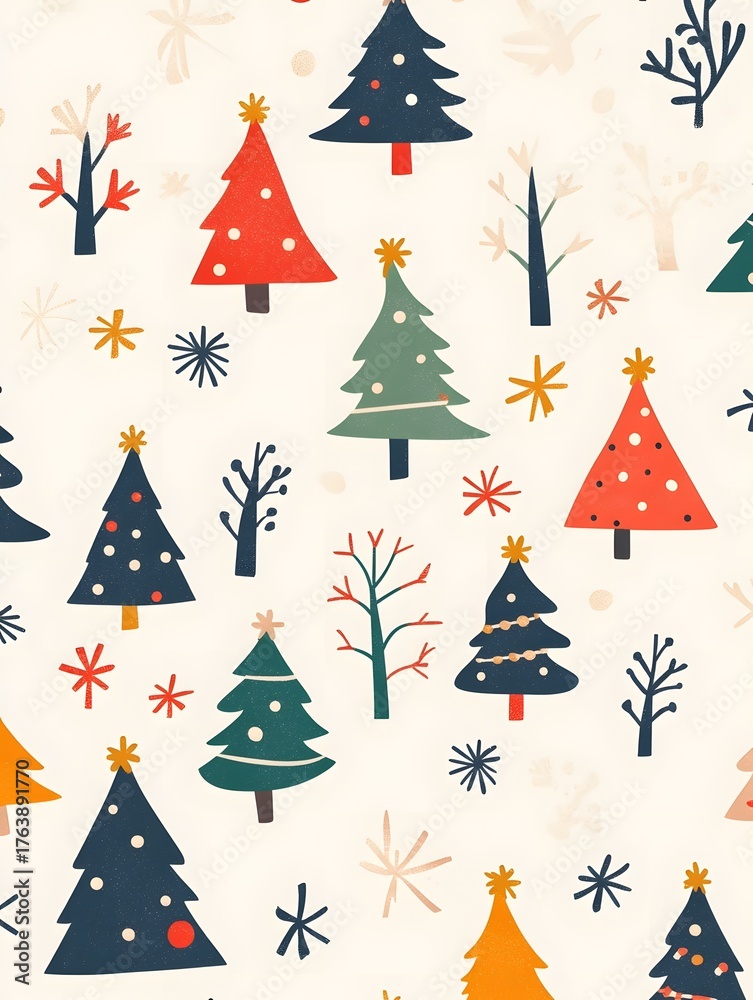 Obraz premium symbol of Christmas repeating line pattern