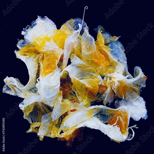 yellow rose petals