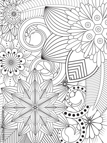 PrintFlowers Coloring Pages For Adules
