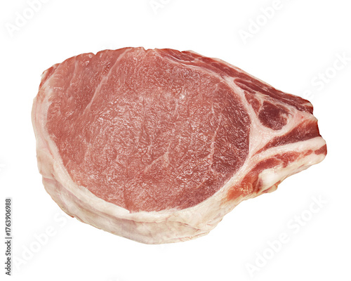 Pork isolated on white background
