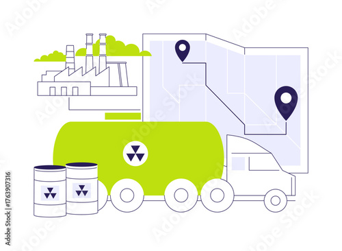 Dangerous Goods abstract concept vector illustration.