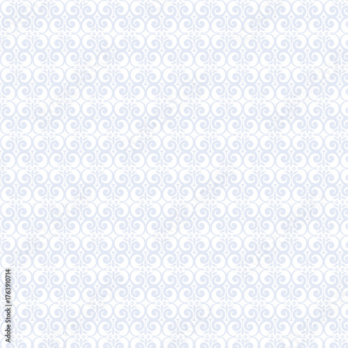 Sky Blue Lace Soft Floral Pattern