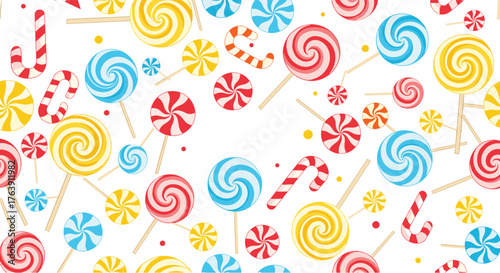 Colorful Candy Delight - A Sweet and Festive Background.