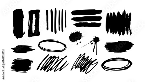 set of black and white icons for your design