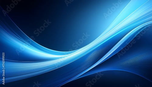 abstract blue swoosh background representing motion and speed ideal for technology or futuristic themes in presentations or designs