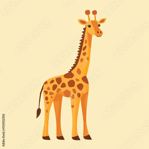 giraffe cartoon illustration