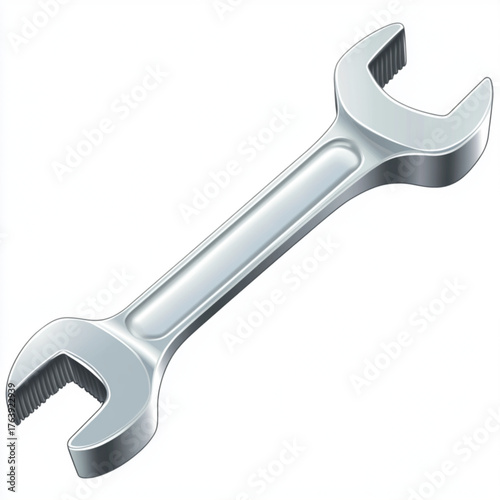 wrench isolated on white