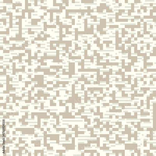 Neutral tone pixel camo texture ideal for outdoor gear apparel or urban fashion graphic backgrounds