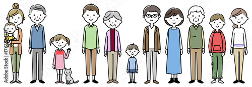 色々な世代の人々