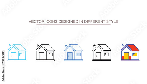Shelter home icon design with white background stock illustration