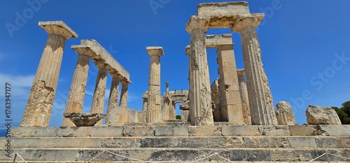 The Temple of Aphaia, is an Ancient Greek temple located within a sanctuary complex dedicated to the goddess Aphaia on the island of Aegina, which lies in the Saronic Gulf.