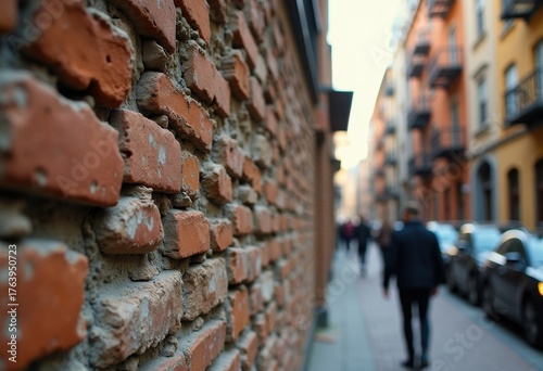 Weathered Stone Textures in Urban Environments Rich in History and Character