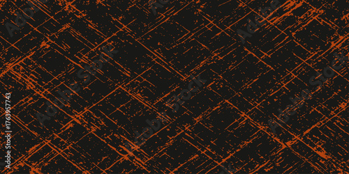 The abstract red grunge background features a vintage pattern of dark lines and texture for an artistic wallpaper design