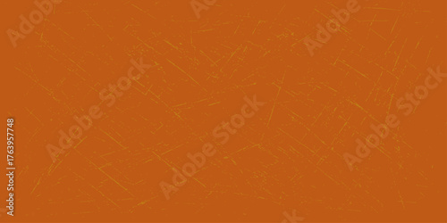 The old, vintage orange wall texture offers an abstract, rough grunge surface for a blank yellow and brown design pattern