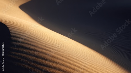 Fototapeta Naklejka Na Ścianę i Meble -  desert dunes with long shadows