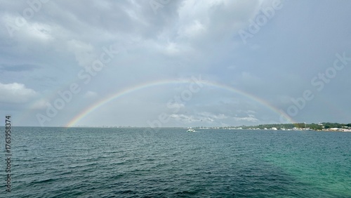 rainbow over the sea