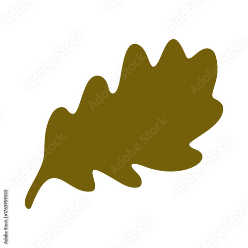 Twisted Oak Leaf Golden Brown Icon