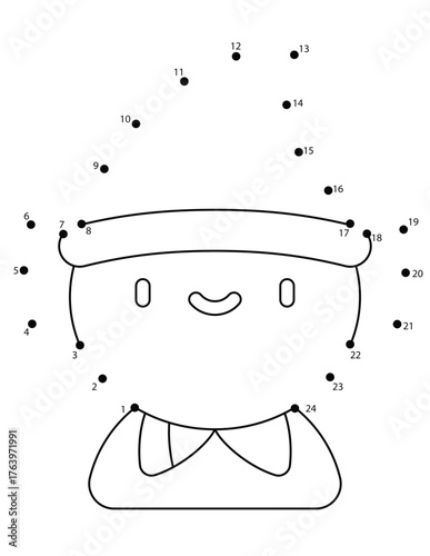 Christmas Connect the Dots Coloring Page for Kids | Christmas Dot to Dot