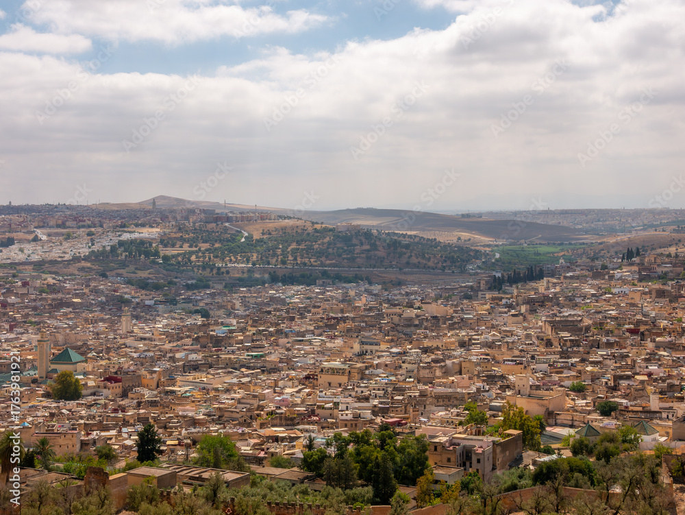 Obraz premium View of the city of Fez, Morocco.