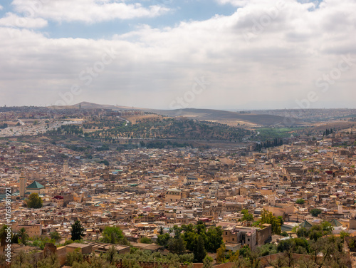 View of the city of Fez, Morocco.