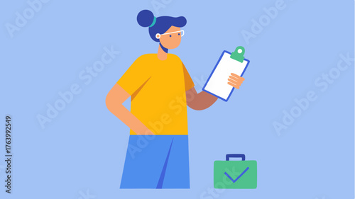 A volunteer records data on a clipboard meticulously ensuring that each visitors health needs are noted for followup services.