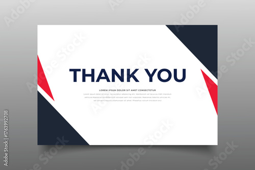 thank you crad template cover design