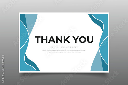 thank you crad template cover design