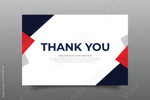 thank you crad template cover design