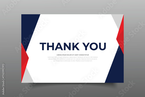 thank you crad template cover design