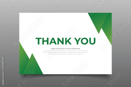 thank you crad template cover design