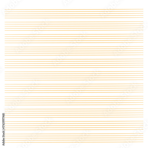 Graph paper. Printable grid paper with stave on a white background. A blank music sheet paper with staff. Geometric pattern for composition, education, school. Realistic lined paper blank size A4.