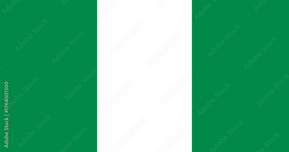 Obraz premium Nigerian flag, national symbol image