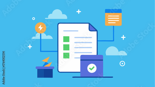 A dedicated bill payment section illustrating easytoread reminders and flat design icons for utilities subscriptions and services.